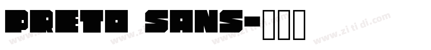 Preto Sans字体转换